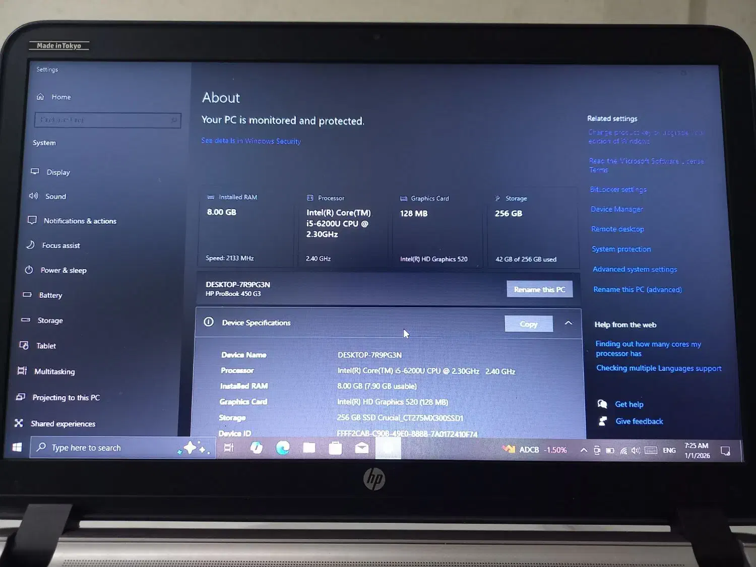 لپتاپ hp در حد نو|رایانه همراه|ابهر, |دیوار