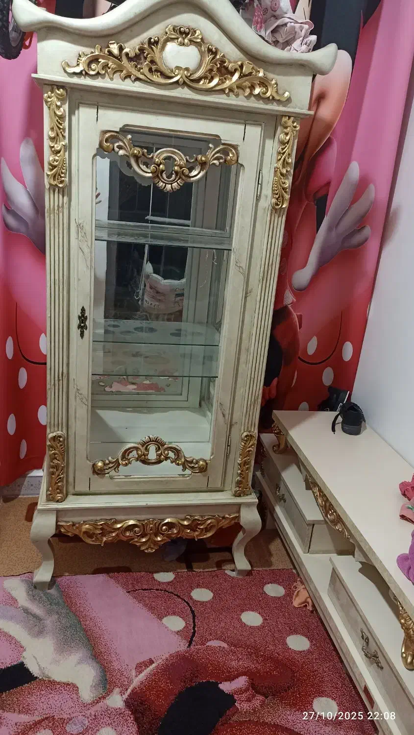 بوفه چوبی شیک و زیبا|بوفه، ویترین، کنسول|اسلامآباد غرب, |دیوار