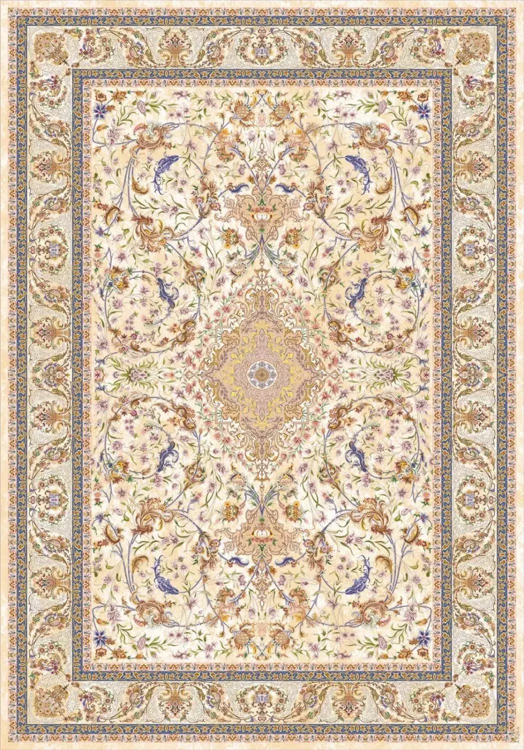 فرش درخت زندگی لاکی۱۲۰۰شانه جدید تراکم ۳۶۰۰|فرش|صدرا-فارس, باغشهر گلبهار صدرا|دیوار