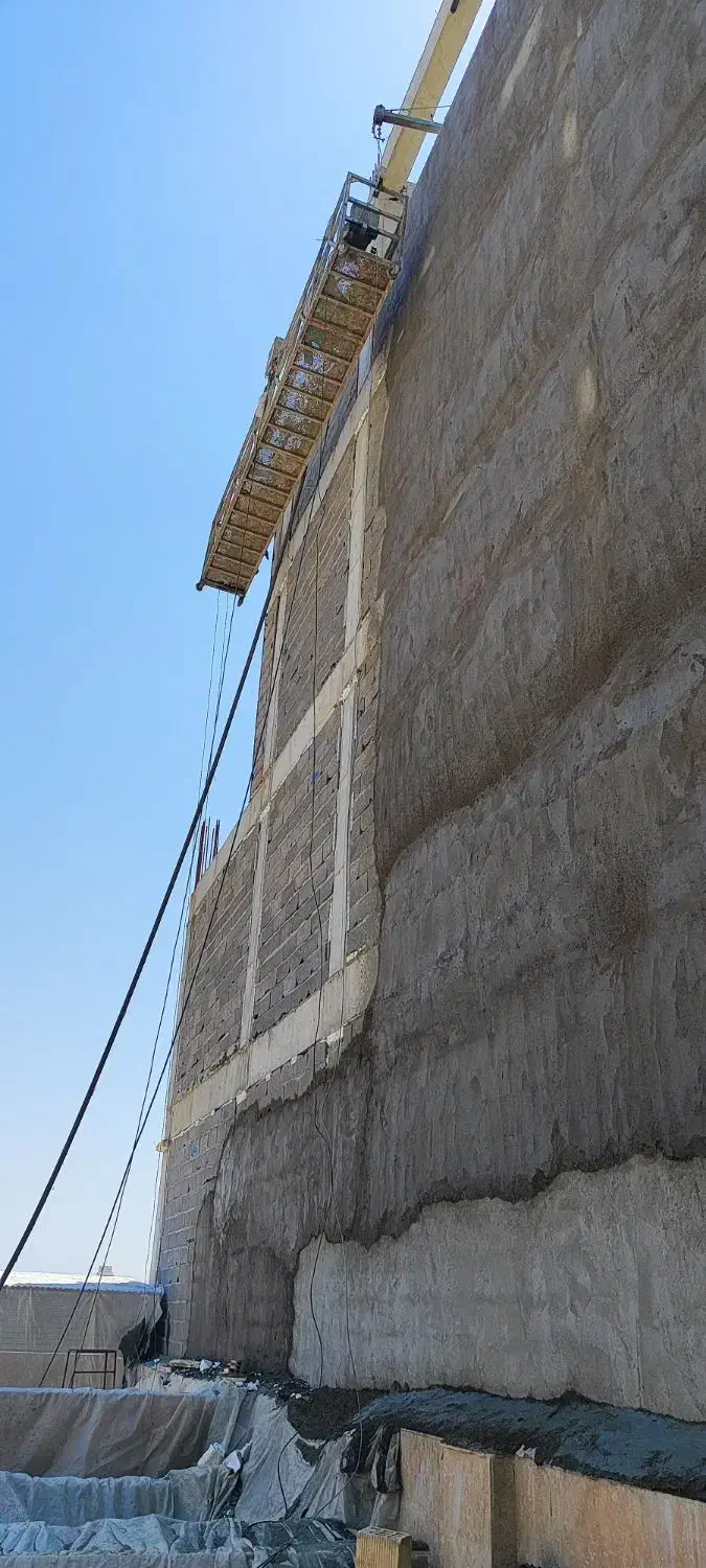 شاتکریت پلاستر با دستگاه و بدون نیاز به داربست|خدمات پیشه و مهارت|آبادان, |دیوار