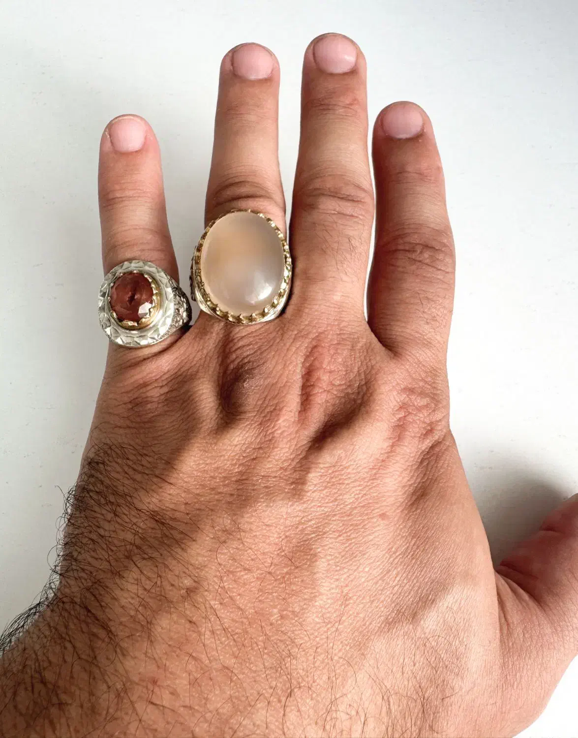 انگشترهای نقره عیار ۹۲۵|جواهرات|کرمانشاه, |دیوار