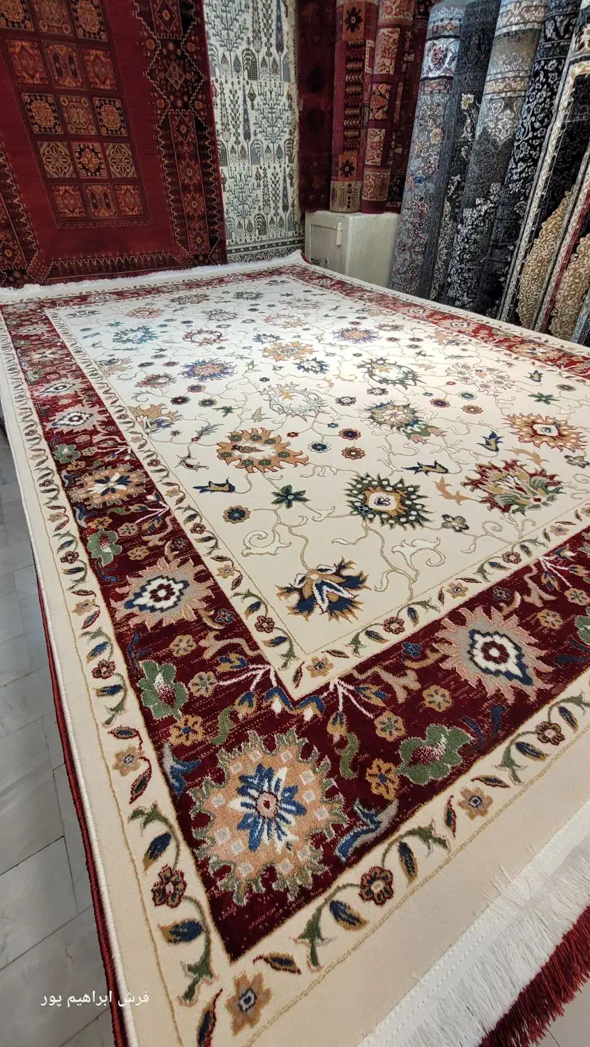 کلسیون حانا کرم دستبافتی|فرش|مشهد, چهارباغ|دیوار