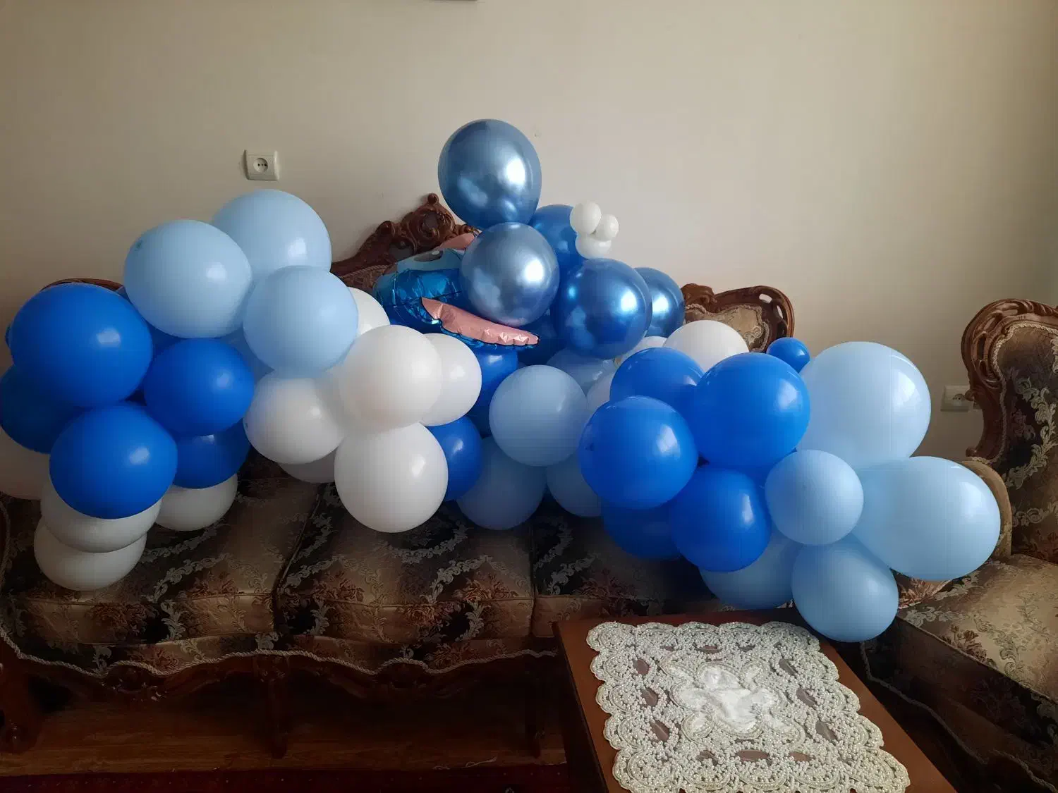 ریسه ی بادکنکی|ریسه و چراغ تزئینی|تبریز, |دیوار