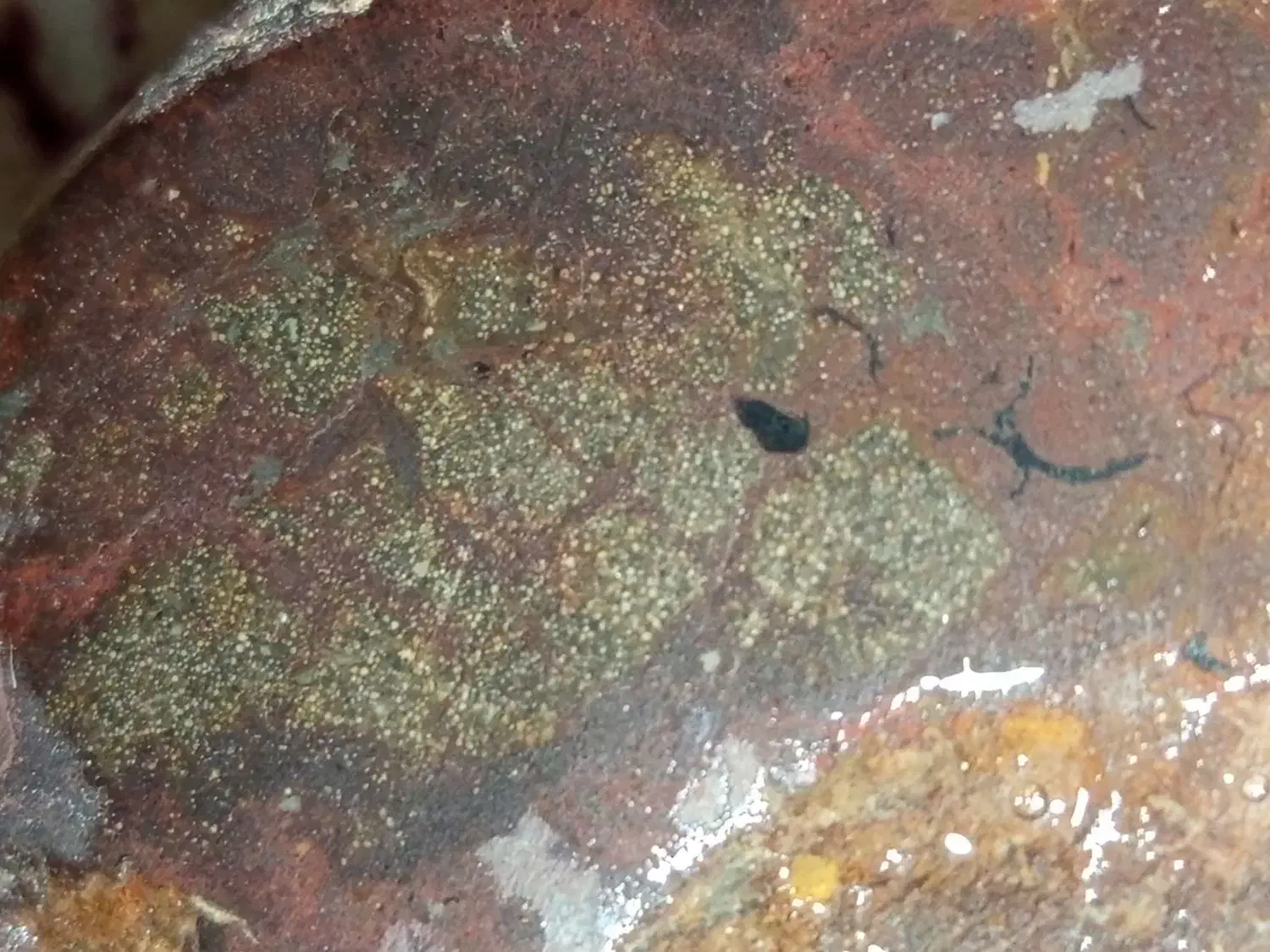 سنگ مشکوک به شهاب سنگ|کلکسیون اشیاء عتیقه|رامسر, |دیوار