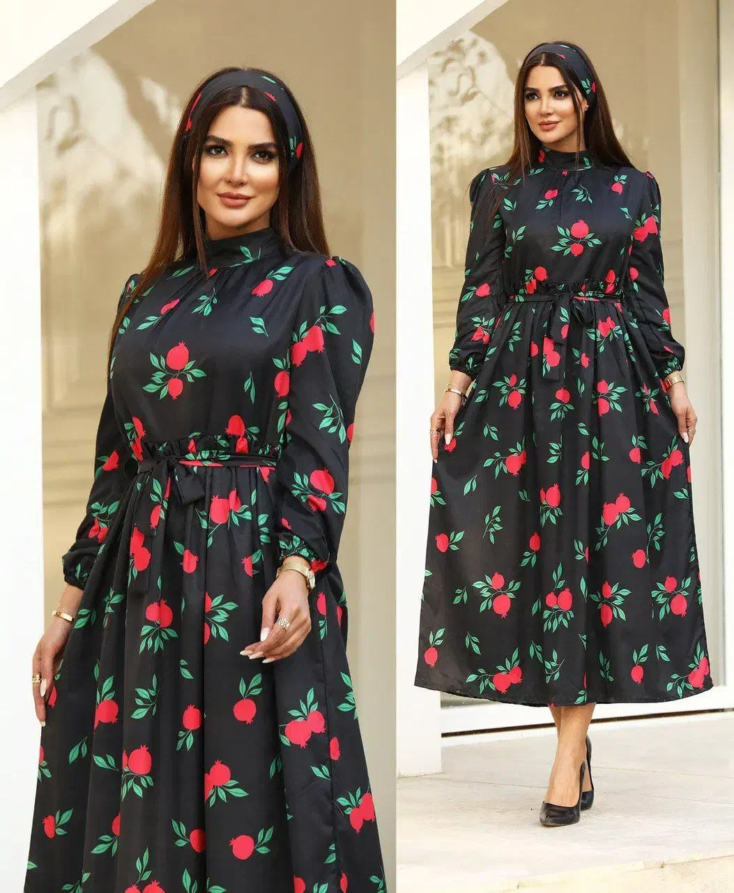 پیراهن و هد بند انار گل ویژه شب یلدا ( کد 20362)|لباس|خمینی‌شهر, |دیوار