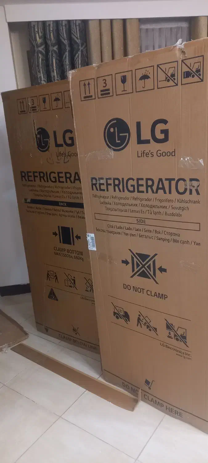 کارتن ساید ال جی x267|یخچال و فریزر|مشکیندشت, |دیوار