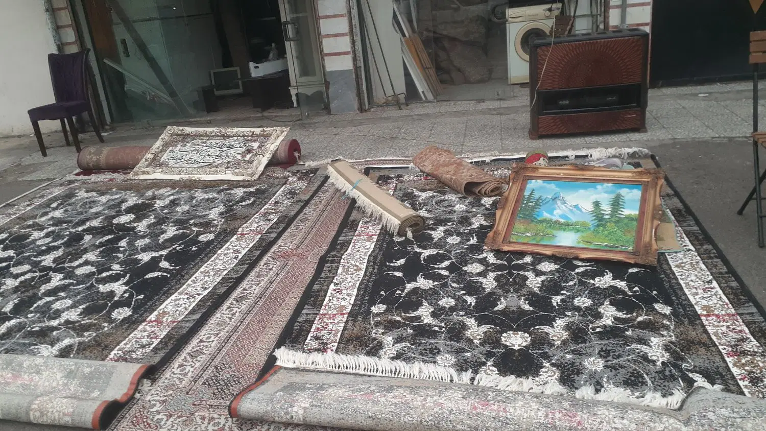 فرش ۹متری و۶متری در حد نو|فرش|رشت, پیرکلاچای|دیوار
