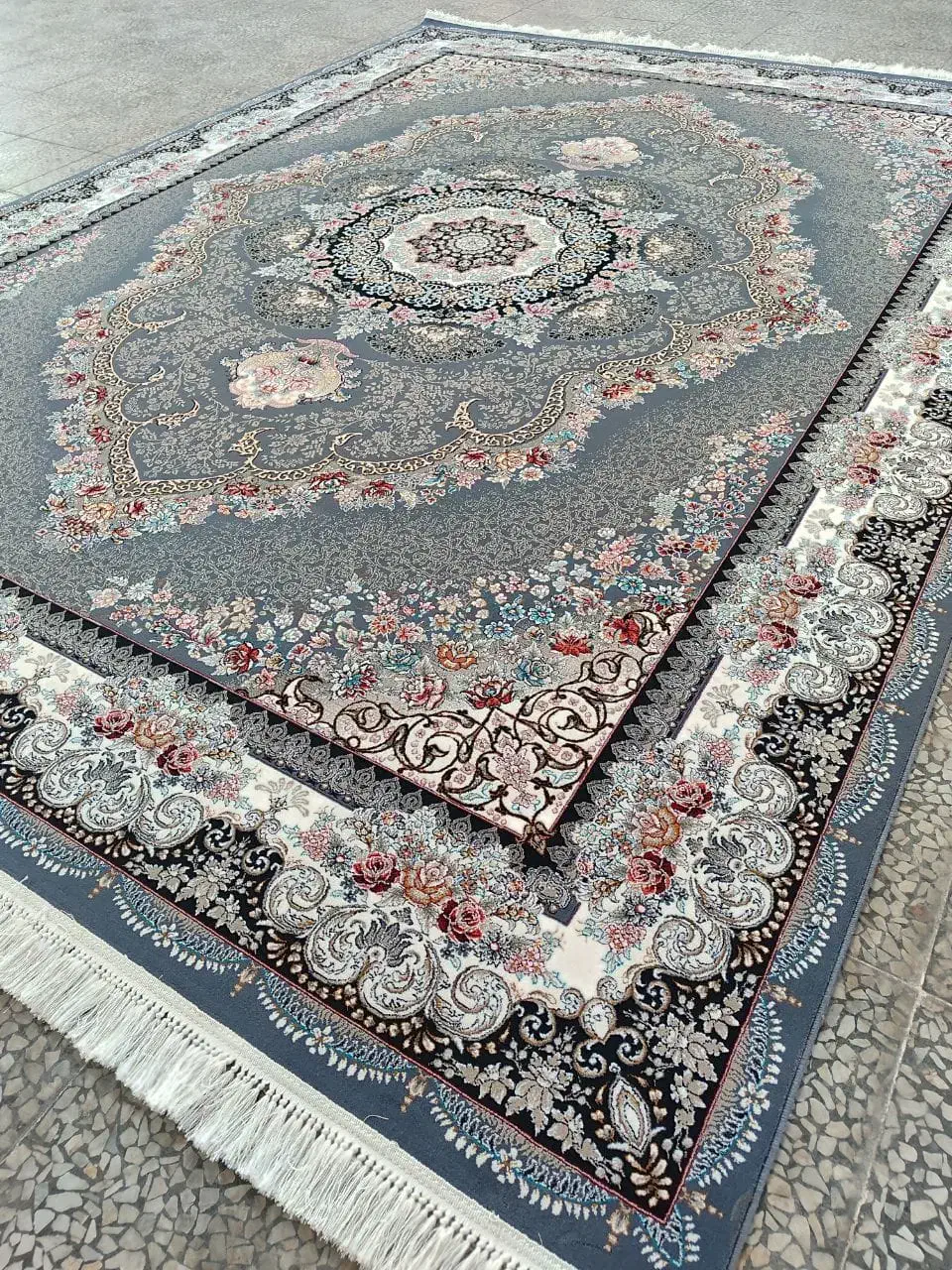 فرش 700شانه تک به قیمت عمده خرید از کارخانه|فرش|کاشان, راوند|دیوار