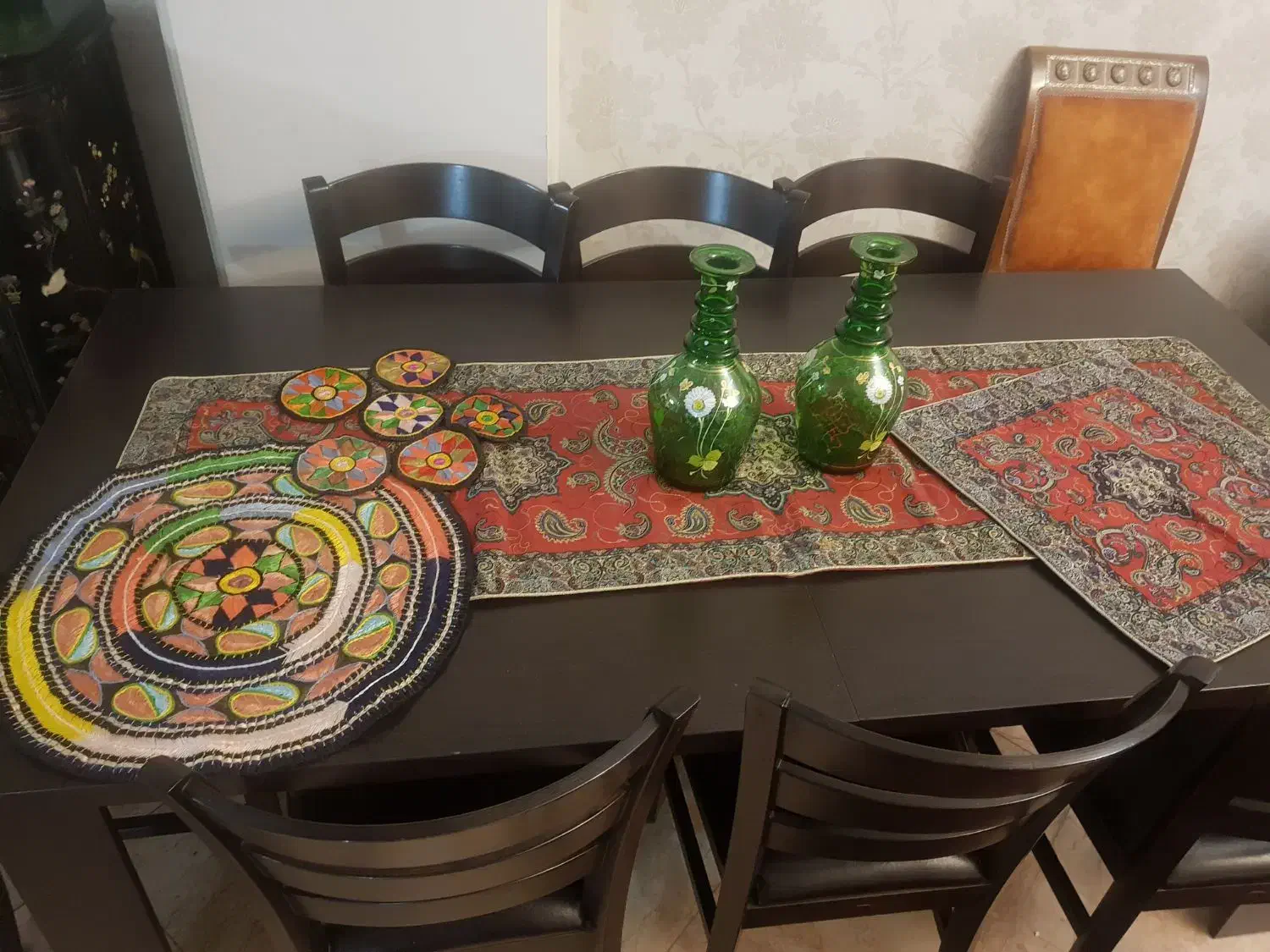 فروش دکوری، ترمه و رومیزی|پرده، رانر، رومیزی|کرج, مهرویلا شمالی|دیوار