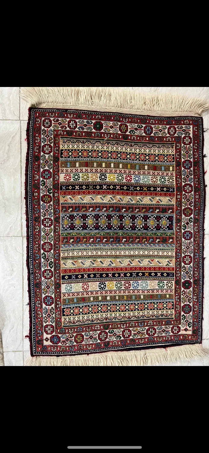 گلیم دست بافت|گلیم، جاجیم، گبه|زاهدان, |دیوار