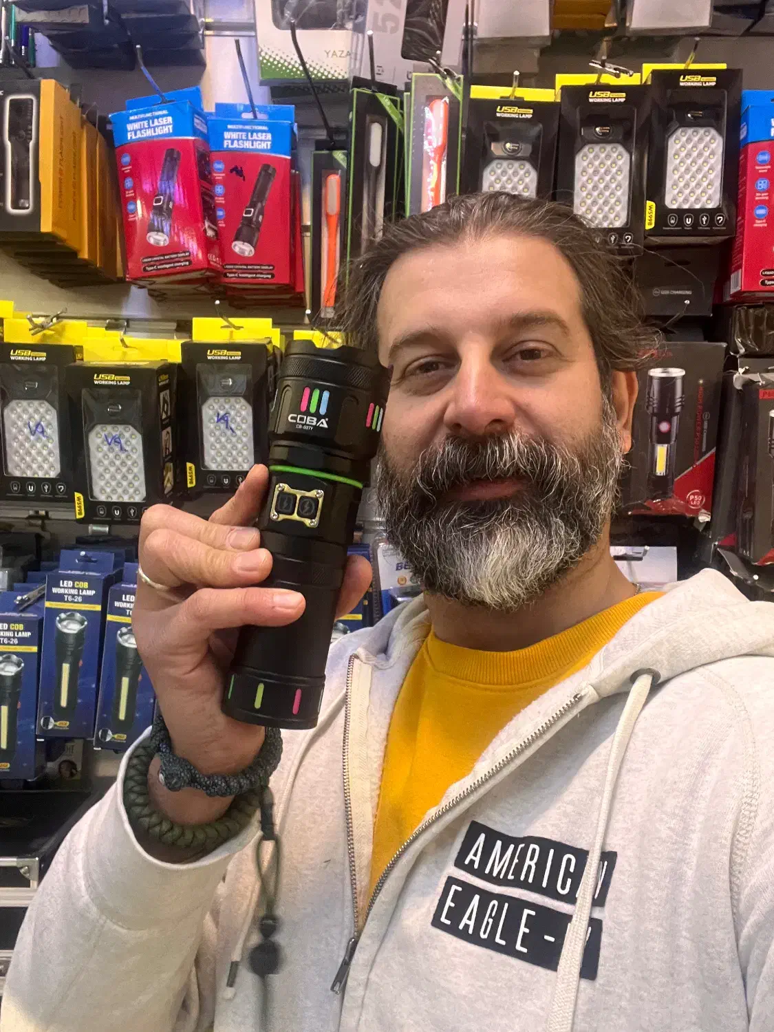 چراغ قوه شارژی فانوسی رنگی دوربرد زومدار coba g37|کوهنوردی و کمپینگ|تهران, لاله زار|دیوار