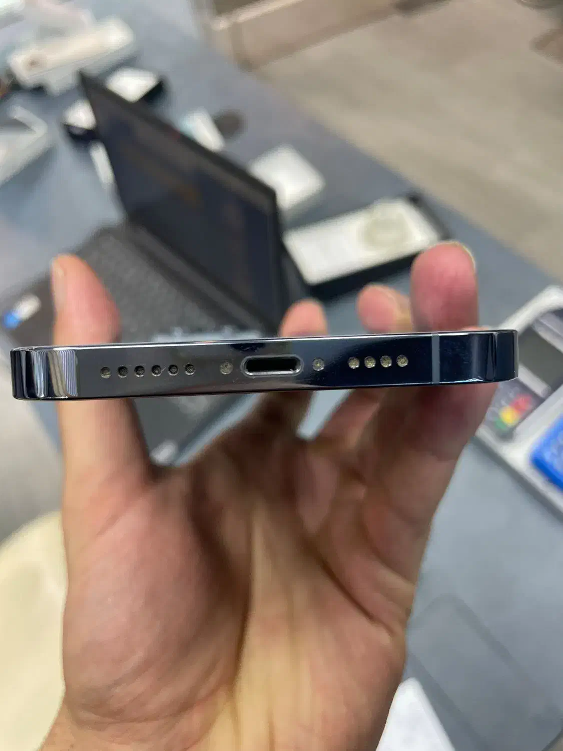 ۱۳ پرومکس آبی ۲۵۶ گیگ|موبایل|قزوین, |دیوار