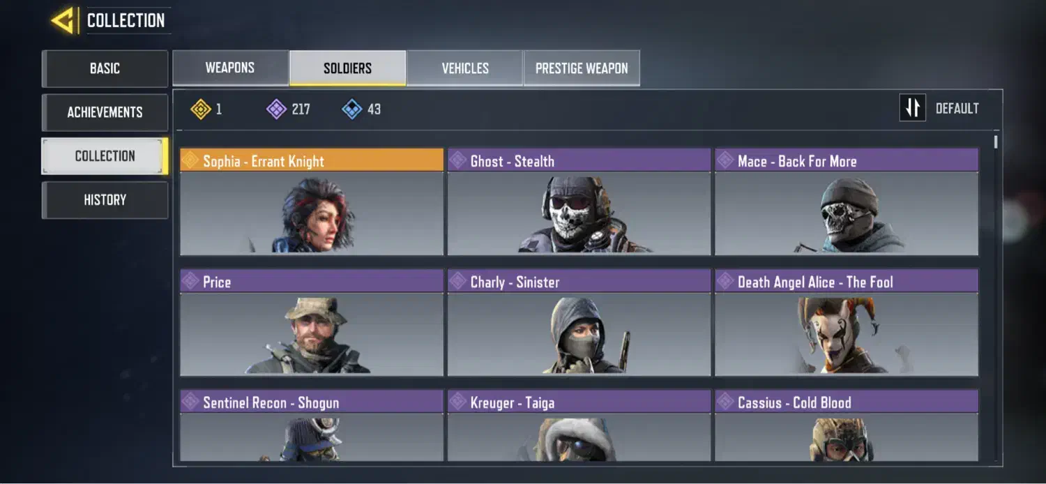 اکانت خفن کالاف دیوتی موبایل|کنسول، بازی ویدئویی و آنلاین|رشت, چله خانه|دیوار