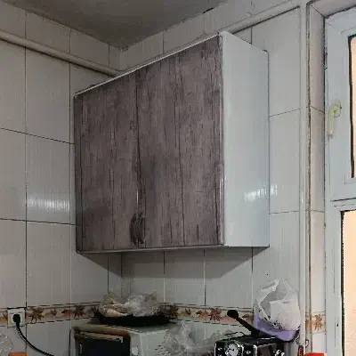 کابینت فلزی جادار و تقریبا نو با هود|آب‌چکان و نظم‌دهنده ظروف|خرم‌آباد, |دیوار