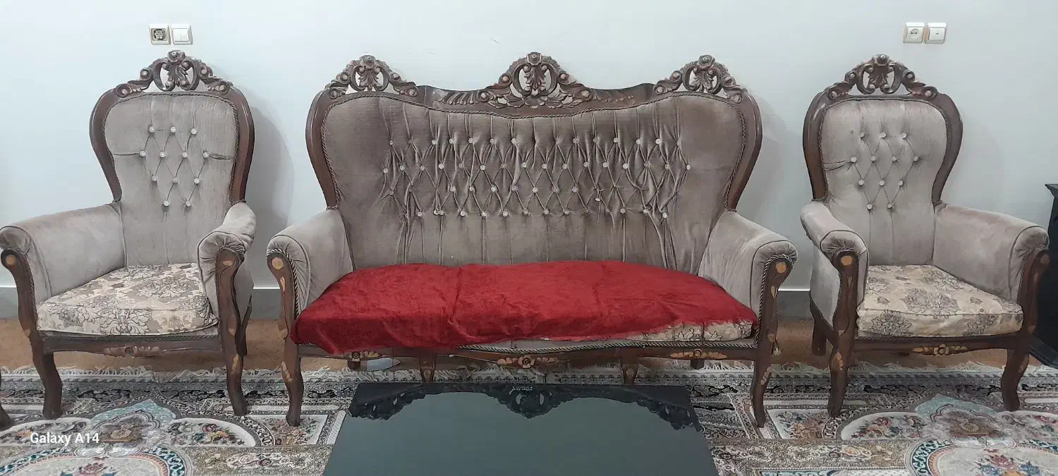 مبل ۹ نفره|مبلمان خانگی و میز عسلی|خمینی‌شهر, |دیوار