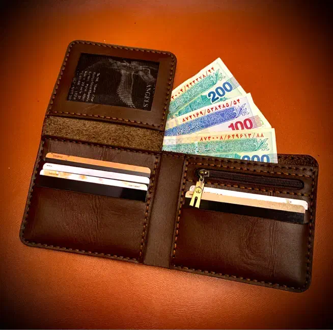 کیف پولهای  جیبی چرم طبیعی گاوی دست دوز|کیف، کفش، کمربند|تهران, شکوفه|دیوار