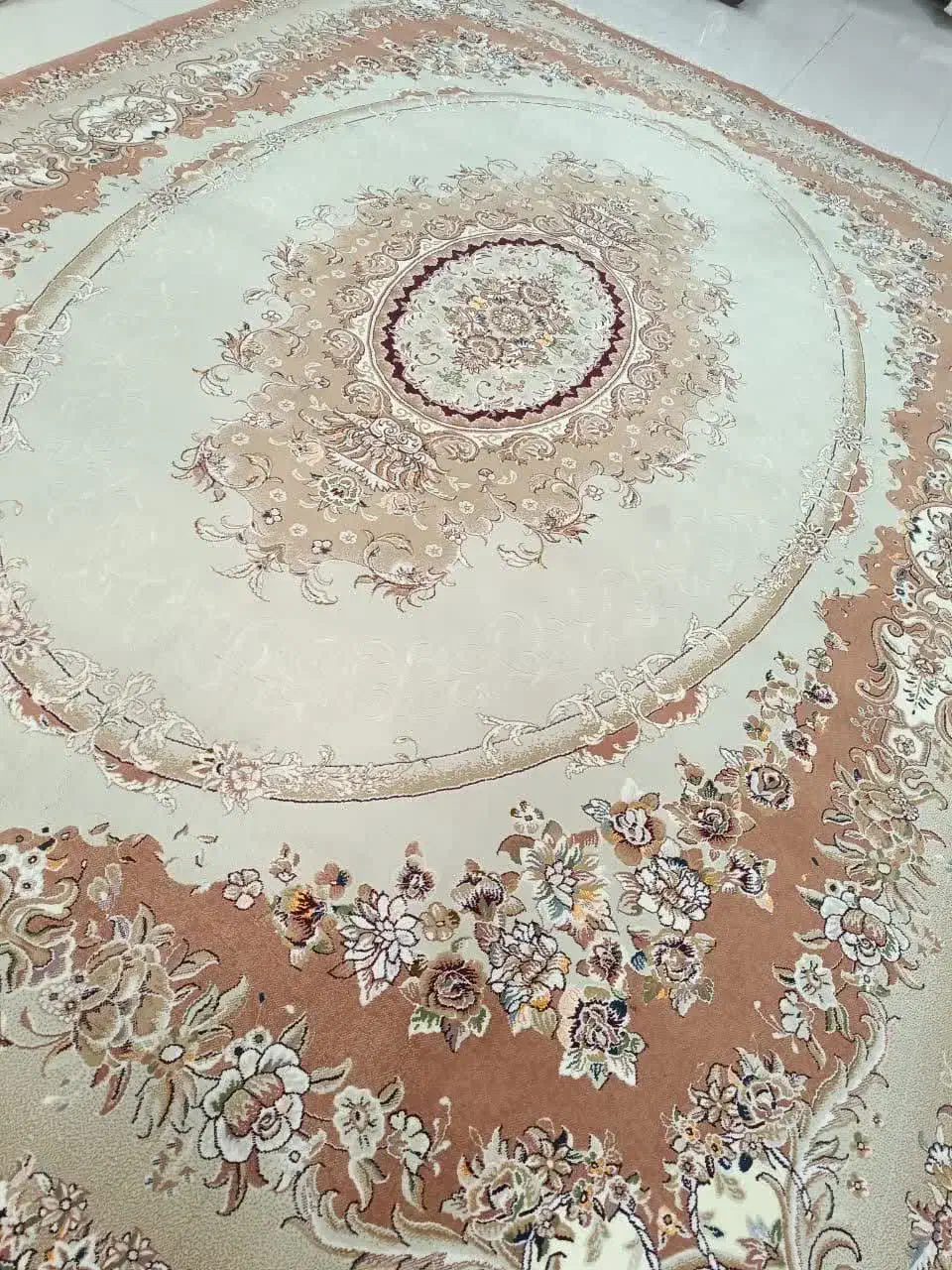 دو تخته فرش12متری گل برجسته|فرش|ایلام, |دیوار