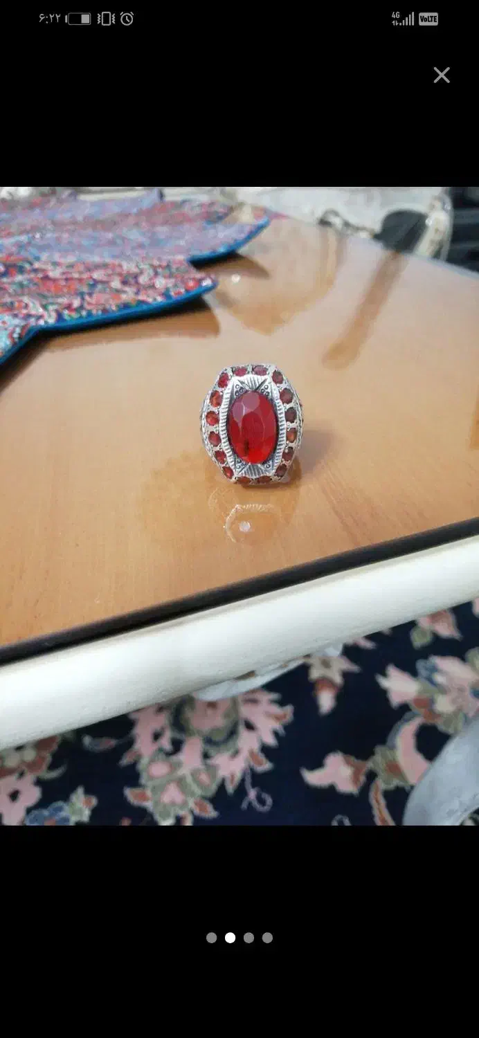 انکشتر یاقوت سرخ اصل|جواهرات|قرچک, مهدیه|دیوار
