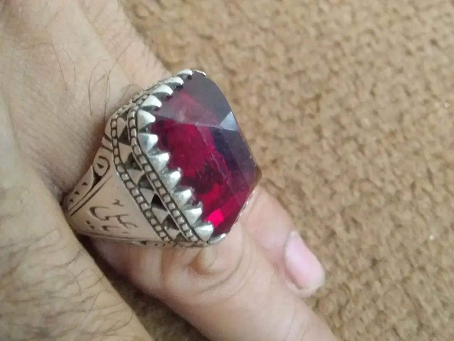 انگشتر نگین دار بزرگ|کلکسیون اشیاء عتیقه|بندر ترکمن, |دیوار