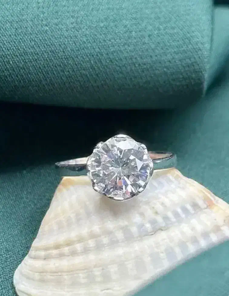 انگشتر جواهر تمام نقره مدل تکتاش ناز ترک عین طلا|بدلیجات|تبریز, |دیوار