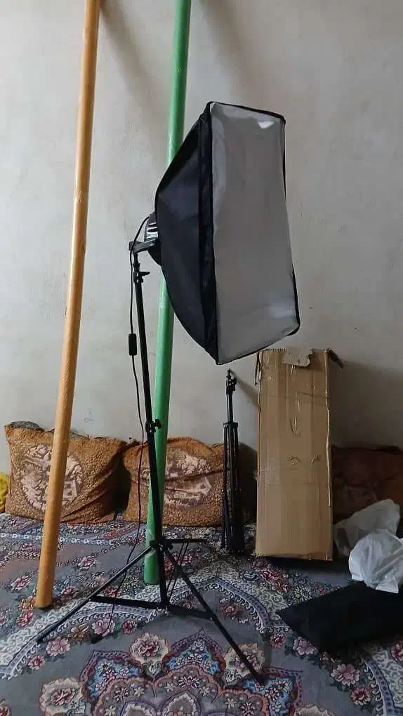 فروش سافت باکس دو شاخه 4 لامخور اکبند|دوربین عکاسی و فیلمبرداری|بوشهر, |دیوار