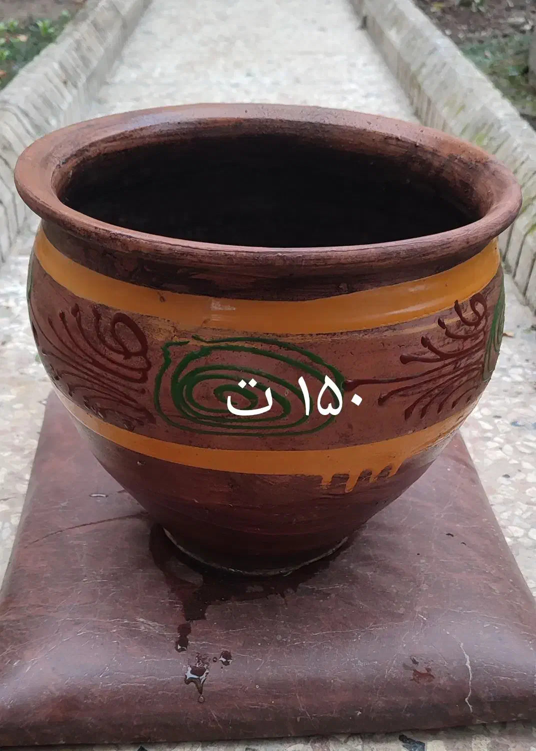 گلدان سفالی|گل و گیاه طبیعی|گنبد کاووس, |دیوار