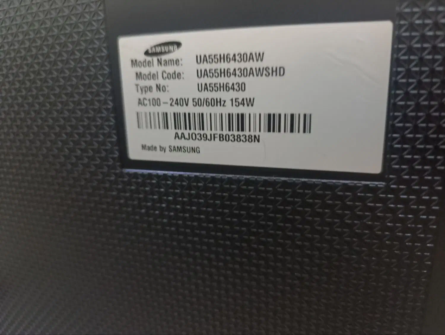 تلویزیون 55نمایشگاهی سامسونگ تخفیف|تلویزیون و پروژکتور|شیروان (خراسان), |دیوار