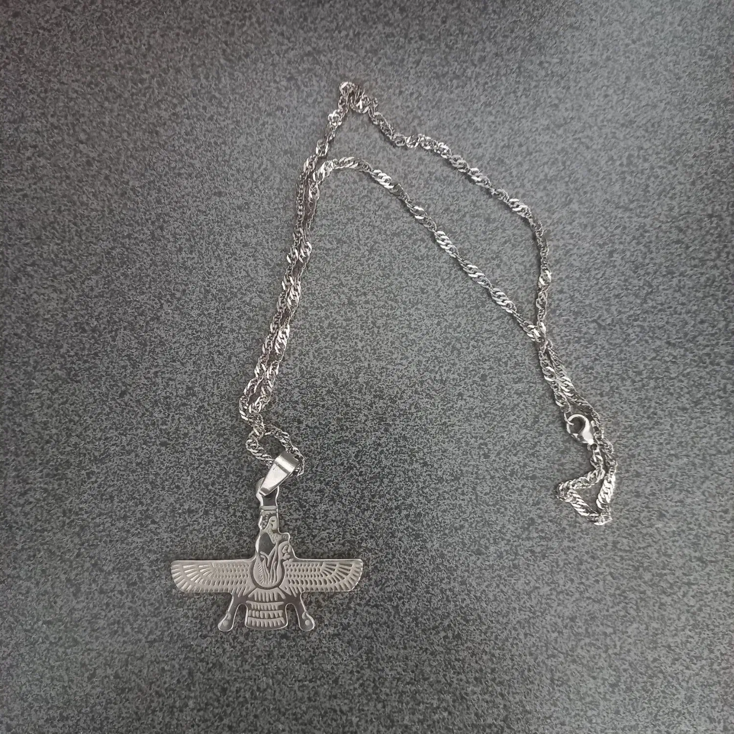 گردنبد استیل فروهر|زیورآلات و اکسسوری|آران و بیدگل, |دیوار