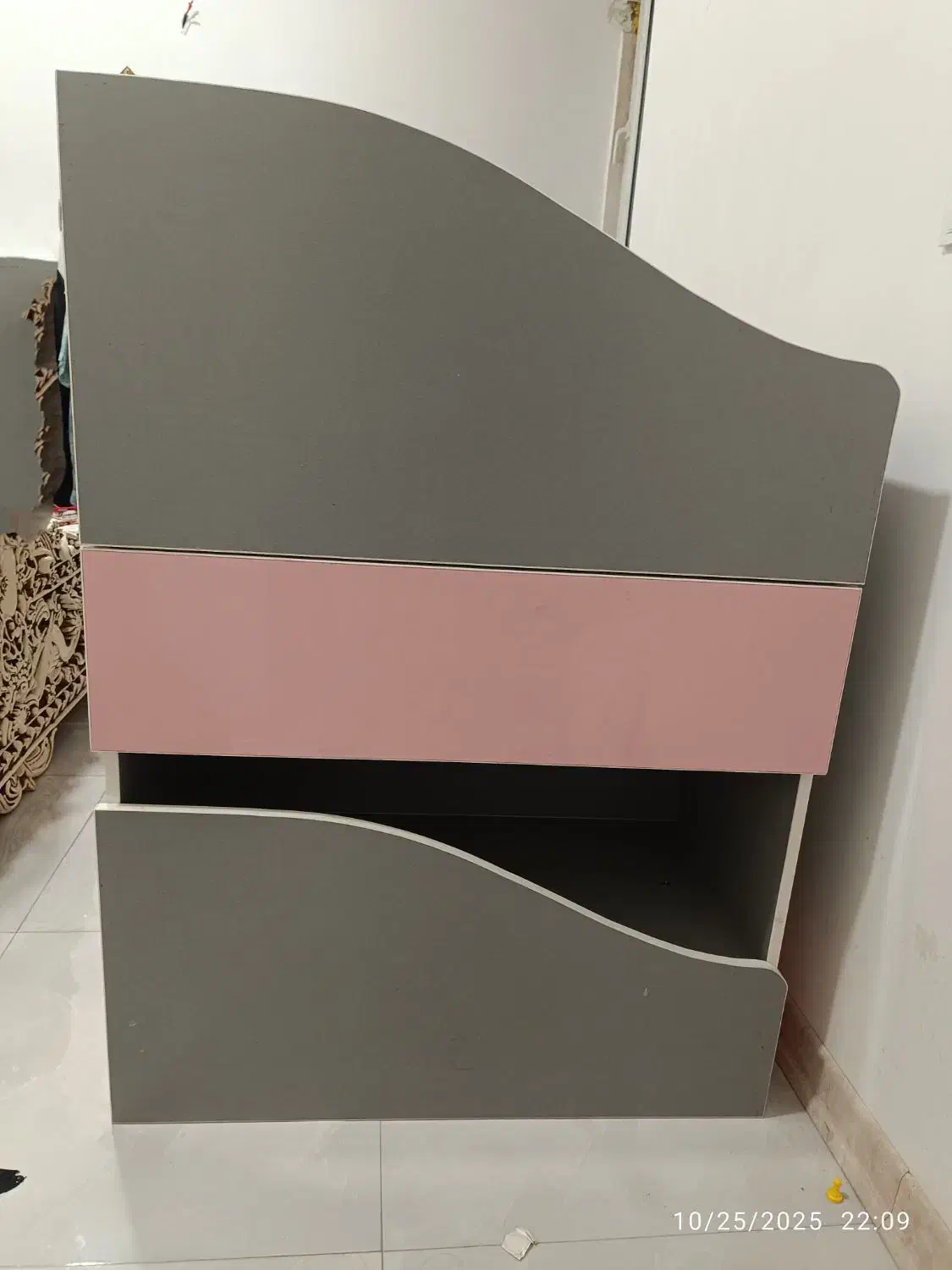 تخت خواب ام دی اف دو منظوره نوزاد نوجوان در جم|تخت و سرویس خواب|جم, |دیوار