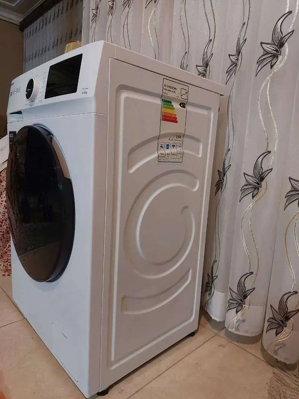 لباسشویی اتوماتیک 8 کیلو مدل TF84-AWBL ایکس ویژن|ماشین لباسشویی و خشککن لباس|کاشان, معلم|دیوار