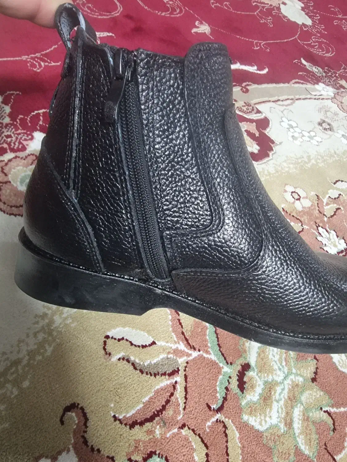 نیم بوت تمام چرم زیپ دار سایز۴۰ کاملا نو|کیف، کفش، کمربند|قزوین, |دیوار