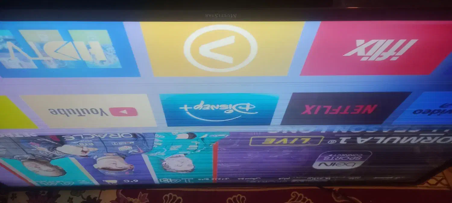 تلویزیون الیدی میلی تیستار۵۵اینج ماهواره دار|تلویزیون و پروژکتور|آزادشهر, |دیوار