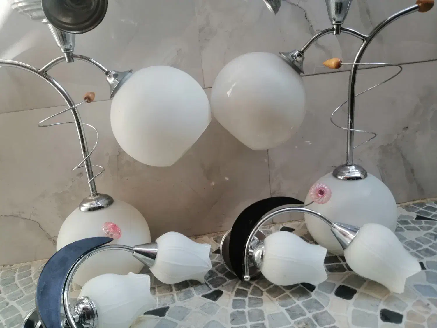 لوستر|لوستر و چراغ آویز|رشت, جانبازان|دیوار