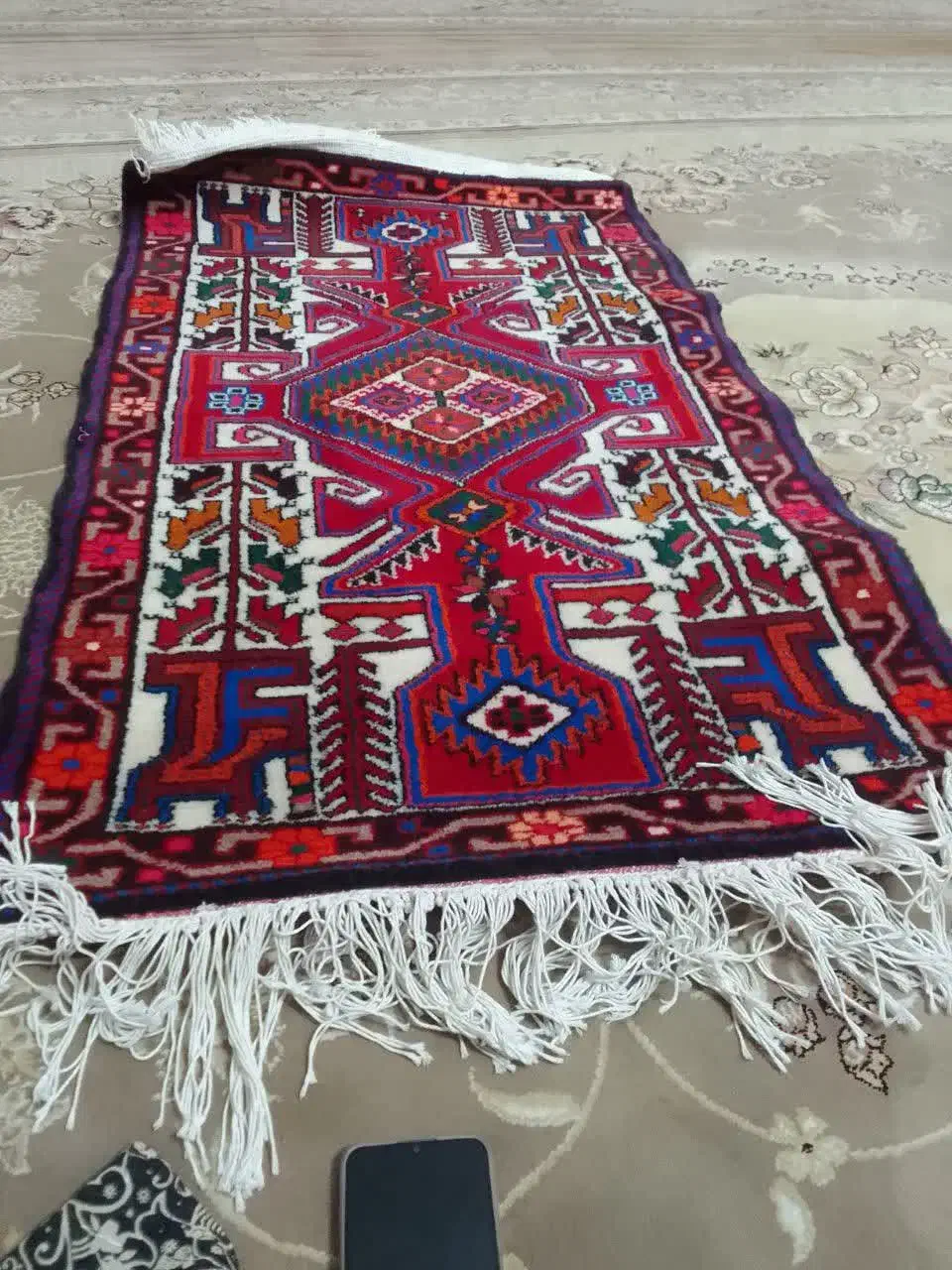 قالی دست باف|فرش|ساوه, |دیوار