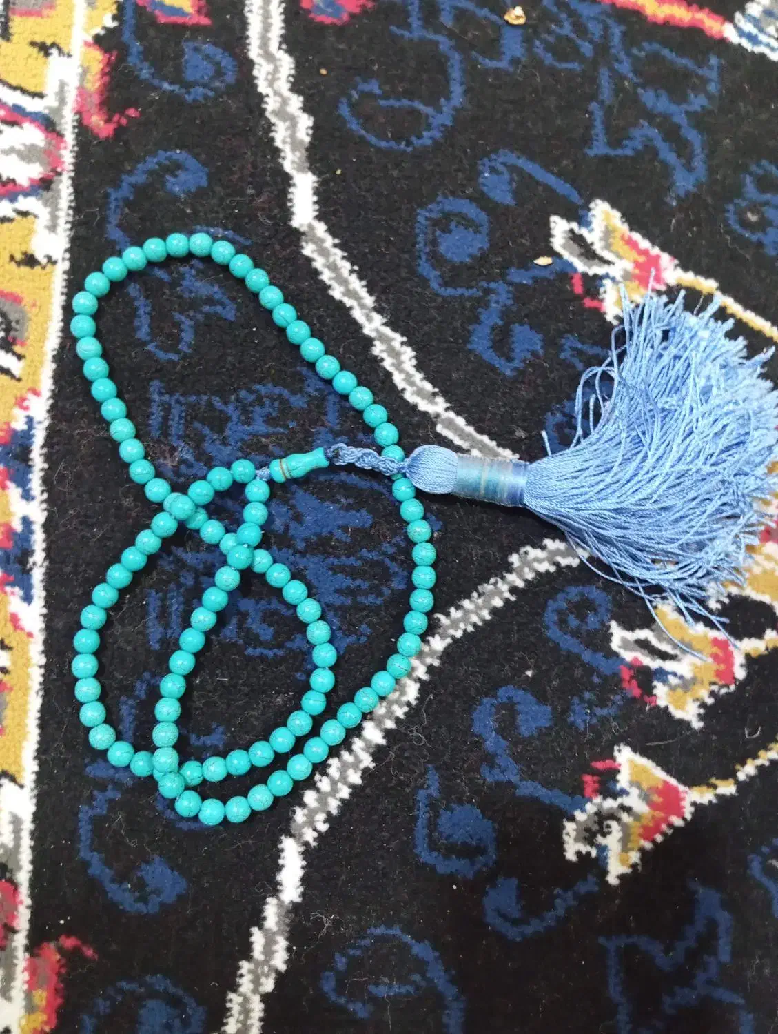 تسبیح فیروزه اصل نیشابور|جواهرات|بروجرد, |دیوار