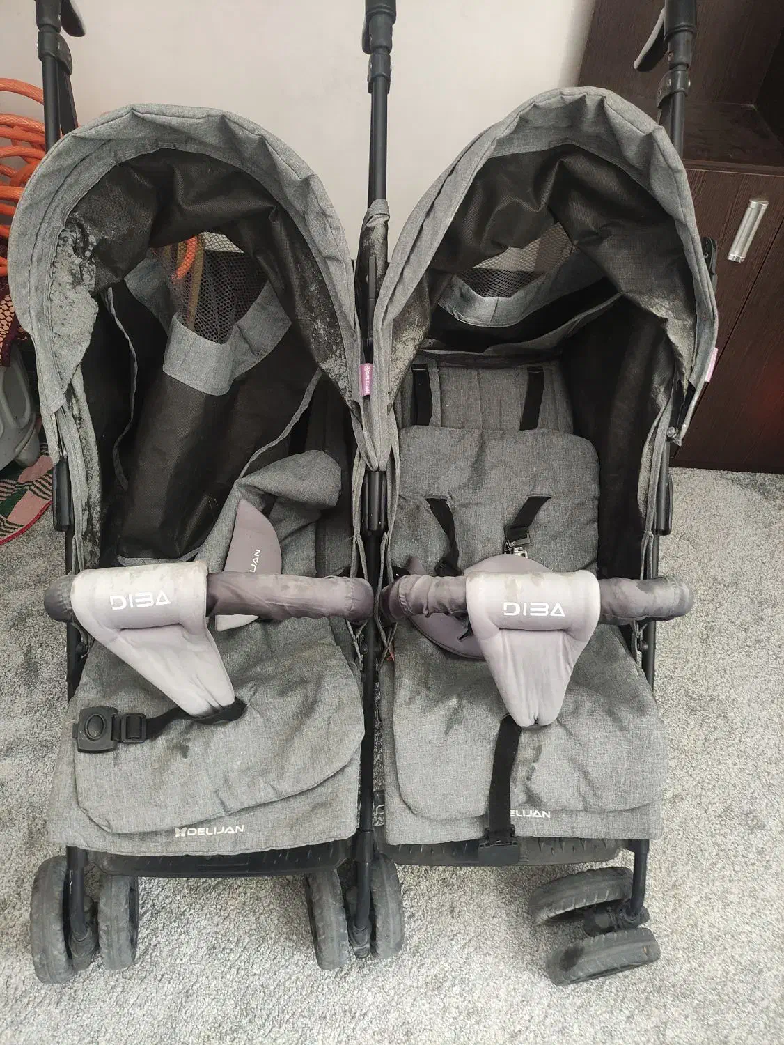 کالسکه دوقلویی کنار هم|کالسکه و لوازم جانبی|مرودشت, تامین اجتماعی‎|دیوار