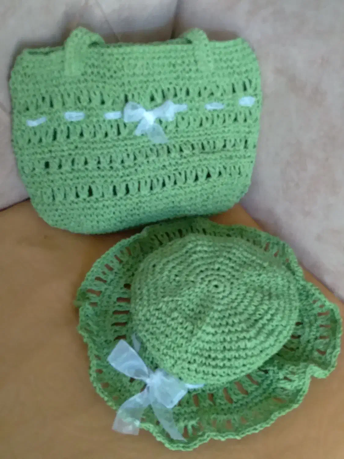 کیف مکرومه، کیف و کلاه رافیا|کیف، کفش، کمربند|قم, چهار مردان|دیوار