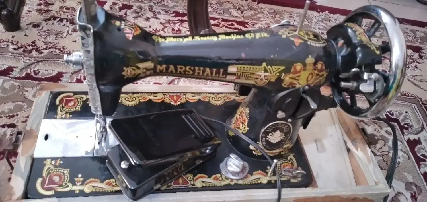 چرخ خیاطی قدیمی مدل مارشال|چرخ خیاطی و ریسندگی|سنگر, |دیوار