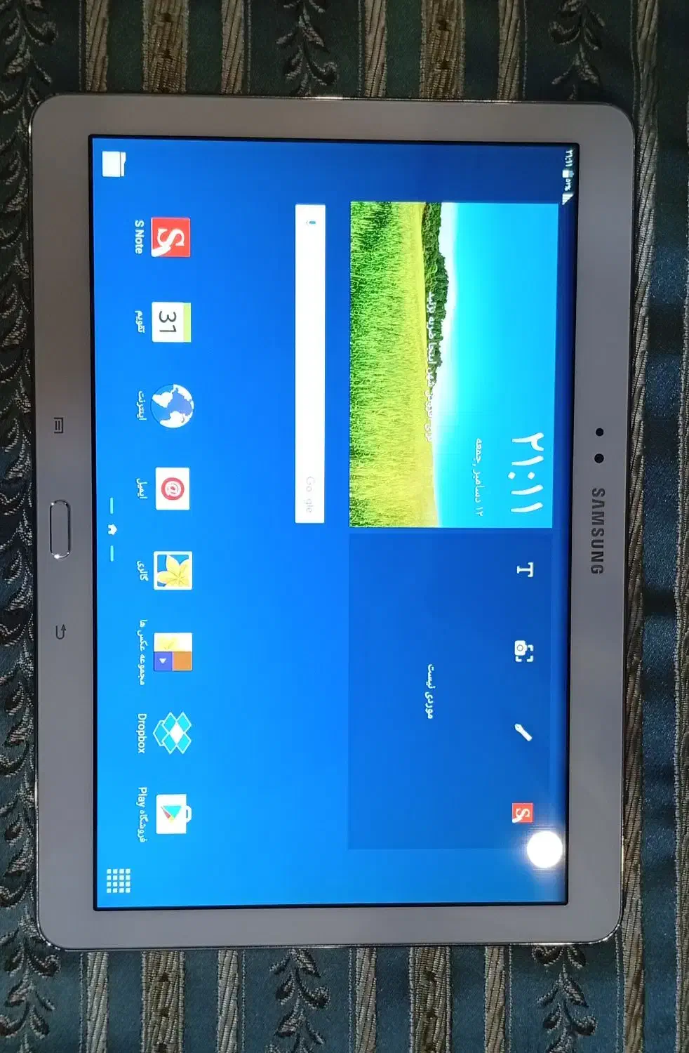 تبلت سامسونگ 10 اینچ p601 در حد نو|تبلت|تهران, خاک سفید|دیوار