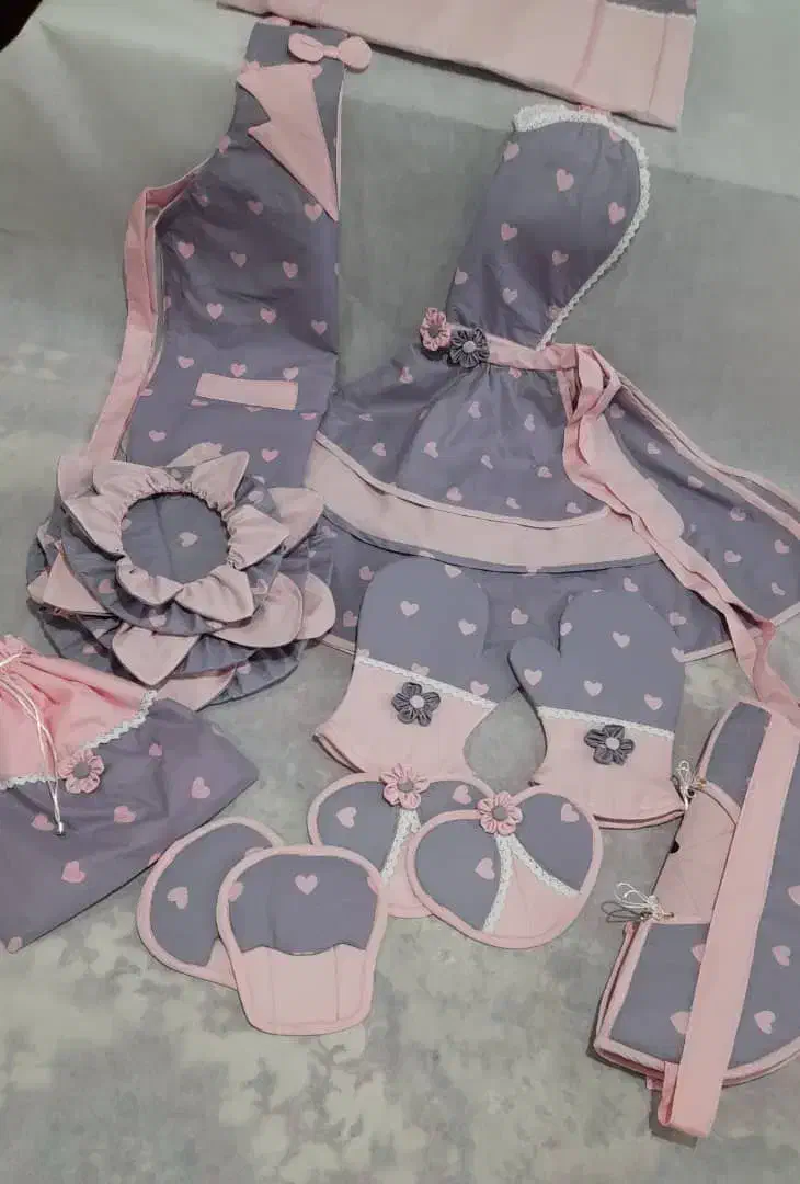 سرویس آشپزخانه عروس|سفره، حوله، دستمال آشپزخانه|خسروشاه, |دیوار