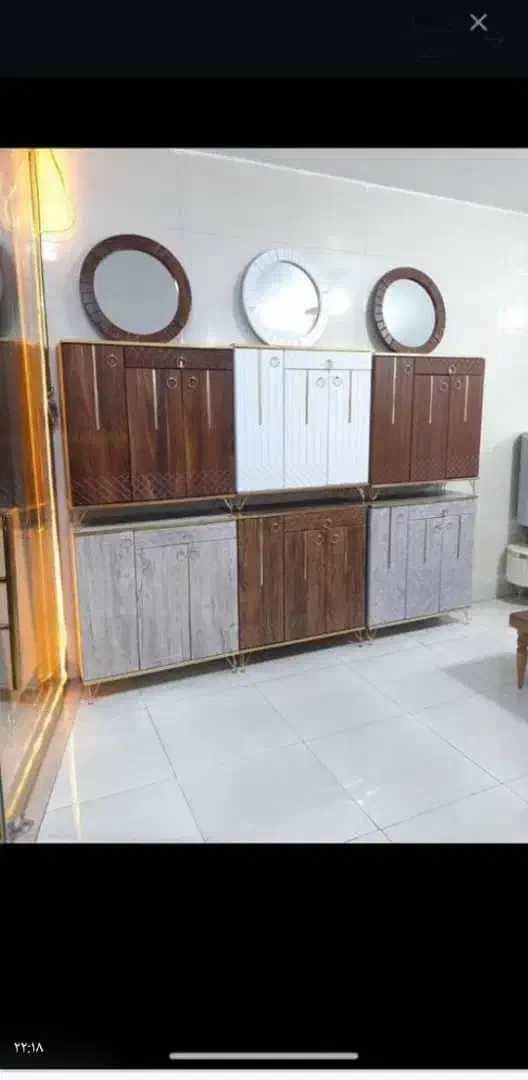 جا کفشی وکیوم ام دی اف ۲درب و ۳درب باکشوتخفیف حراج|جاکفشی، کمد، دراور|خمینی‌شهر, |دیوار