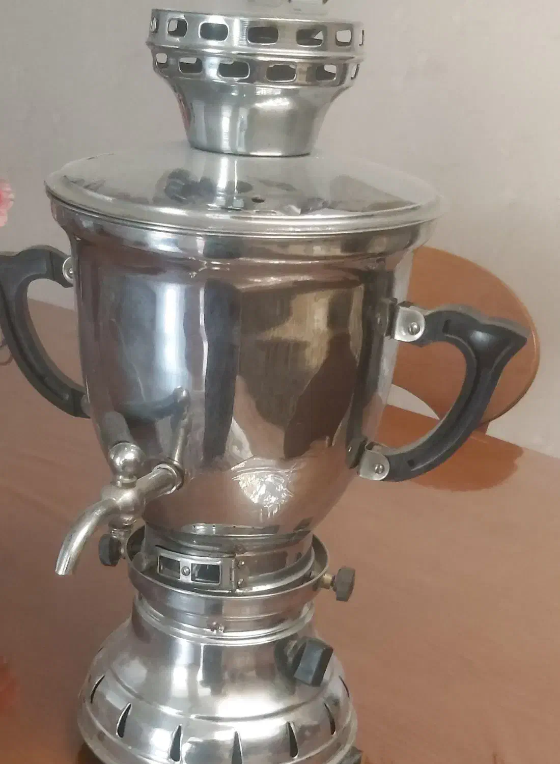 سماور نو نو چهار لیتری استیل گازی|سماور، چای‌ساز، قهوه‌ساز|شیراز, شهرک سراج‎|دیوار
