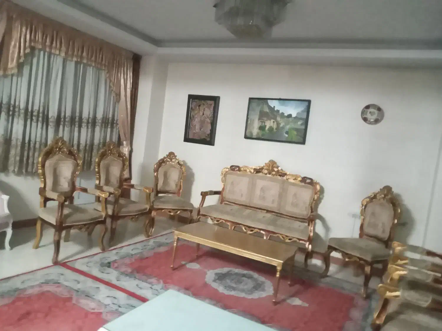 مبلمان ۹ نفره کلاسیک|مبلمان خانگی و میز عسلی|کرج, شهرک فهمیده|دیوار