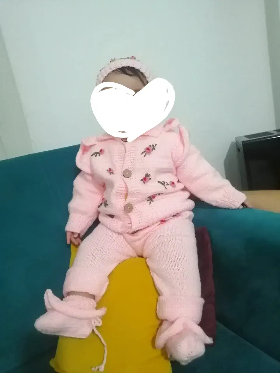 ست بافت دخترونه|کفش و لباس بچه|گرگان, |دیوار