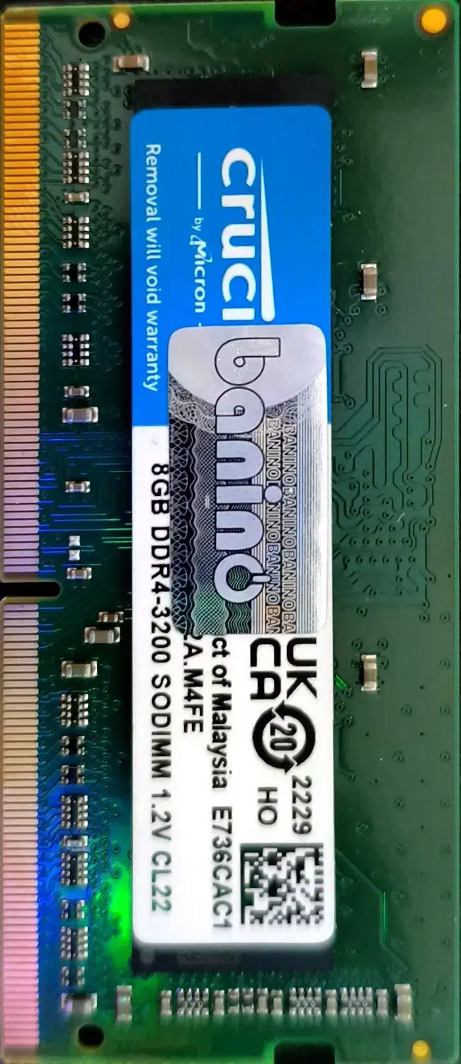 رم لپ‌تاپ ddr4 ۸gb 3200 ( دو عدد )|قطعات و لوازم جانبی رایانه|تهران, زیبادشت|دیوار