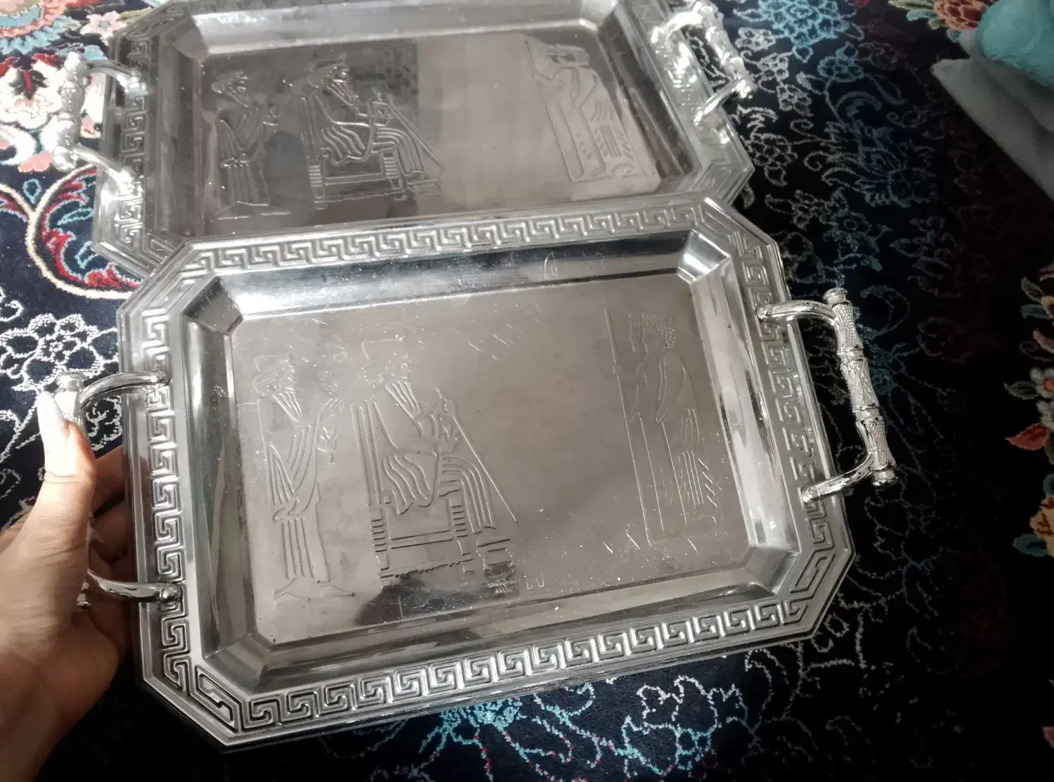 چهار عدد سینی|ظروف سرو و پذیرایی|اشتهارد, |دیوار