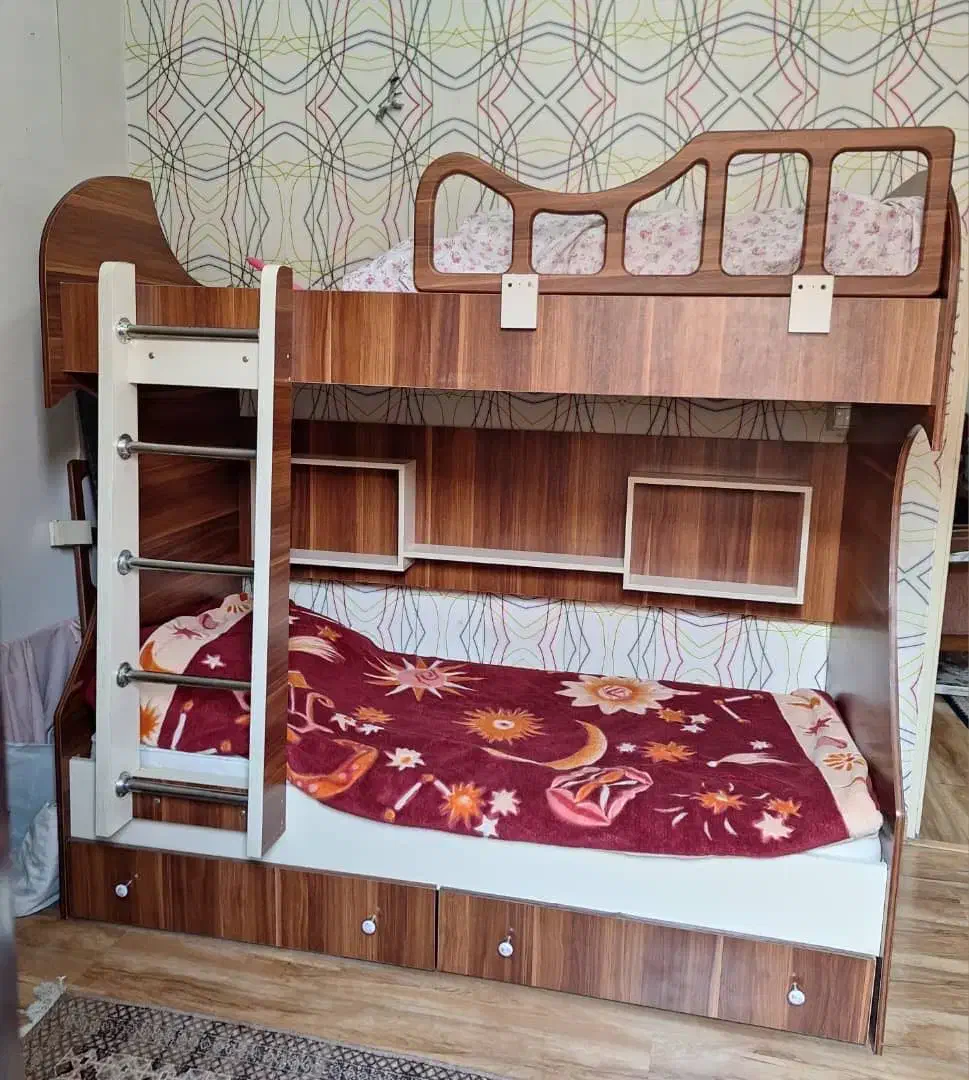 تخت خواب دو طبقه MDF|تخت و سرویس خواب|تهران, جیحون|دیوار