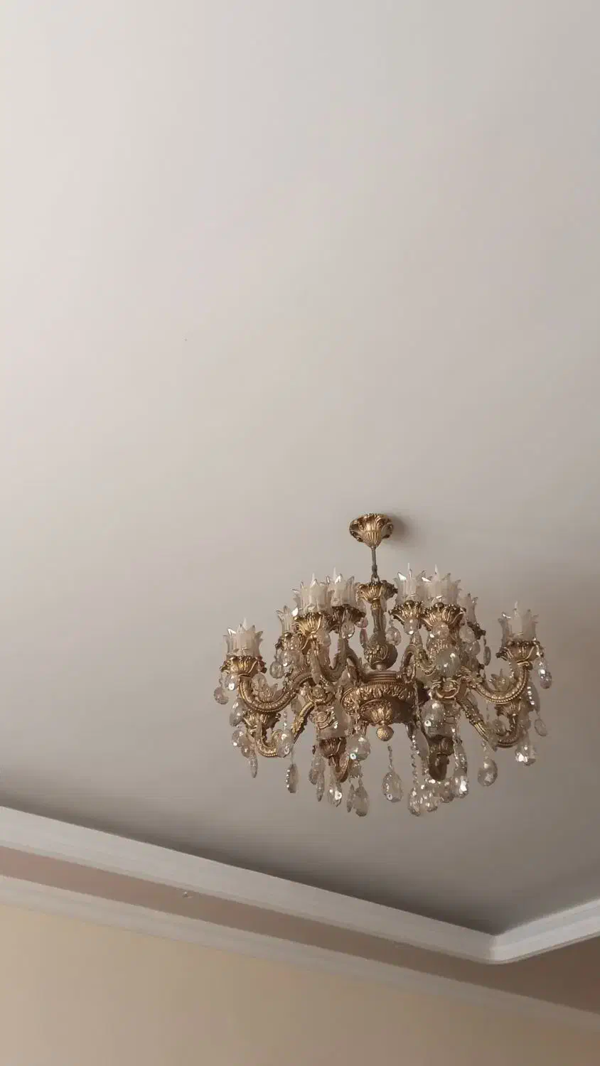 لوستر برنزی|لوستر و چراغ آویز|تبریز, |دیوار