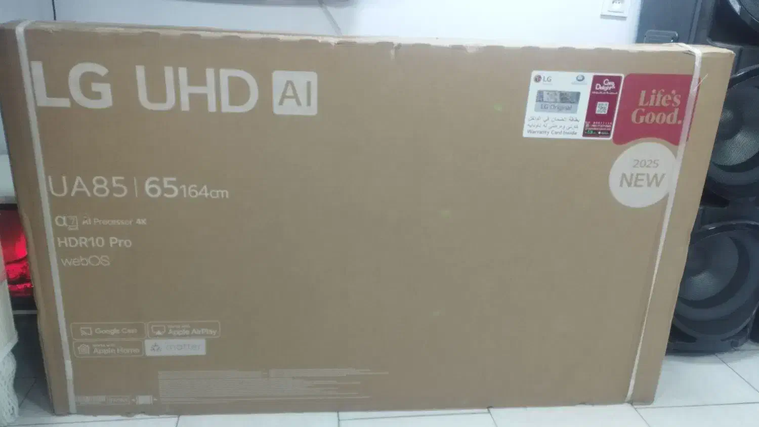 تلویزیون الجی ۶۵ اینچ مدلua85006 ساخت ۲۰۲۵|تلویزیون و پروژکتور|تبریز, |دیوار