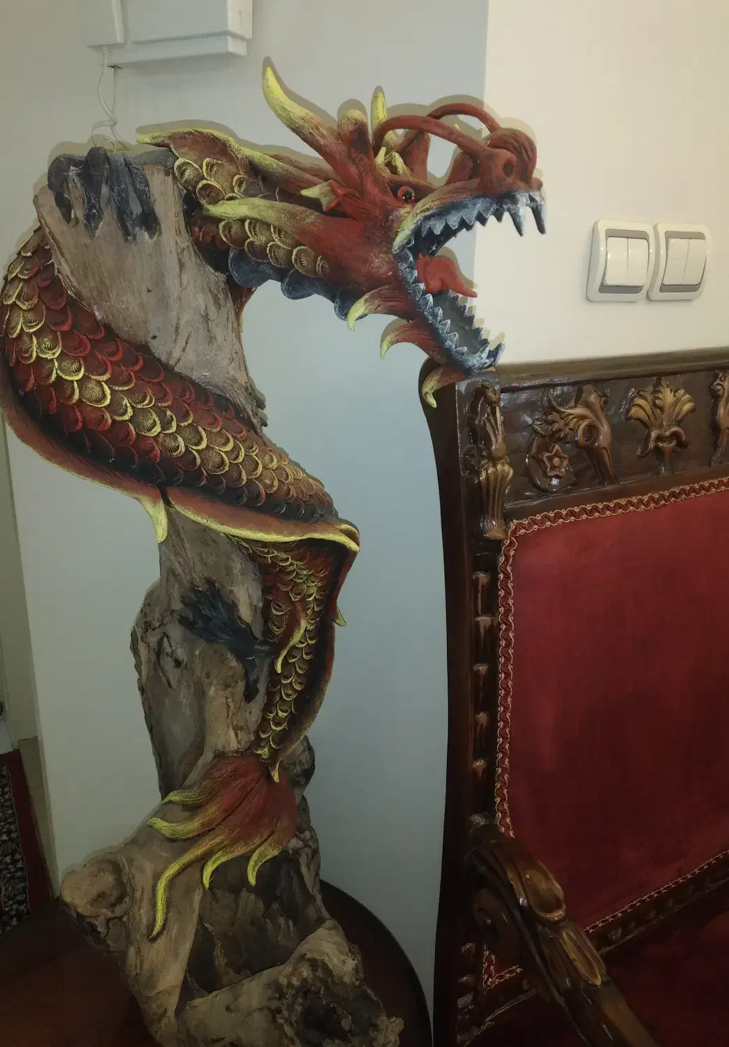 مجسمه اژدها|مجسمه، تندیس، ماکت|تهران, آسمان|دیوار